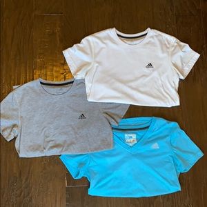 BUNDLE! 3 ADIDAS short sleeve athletic tees